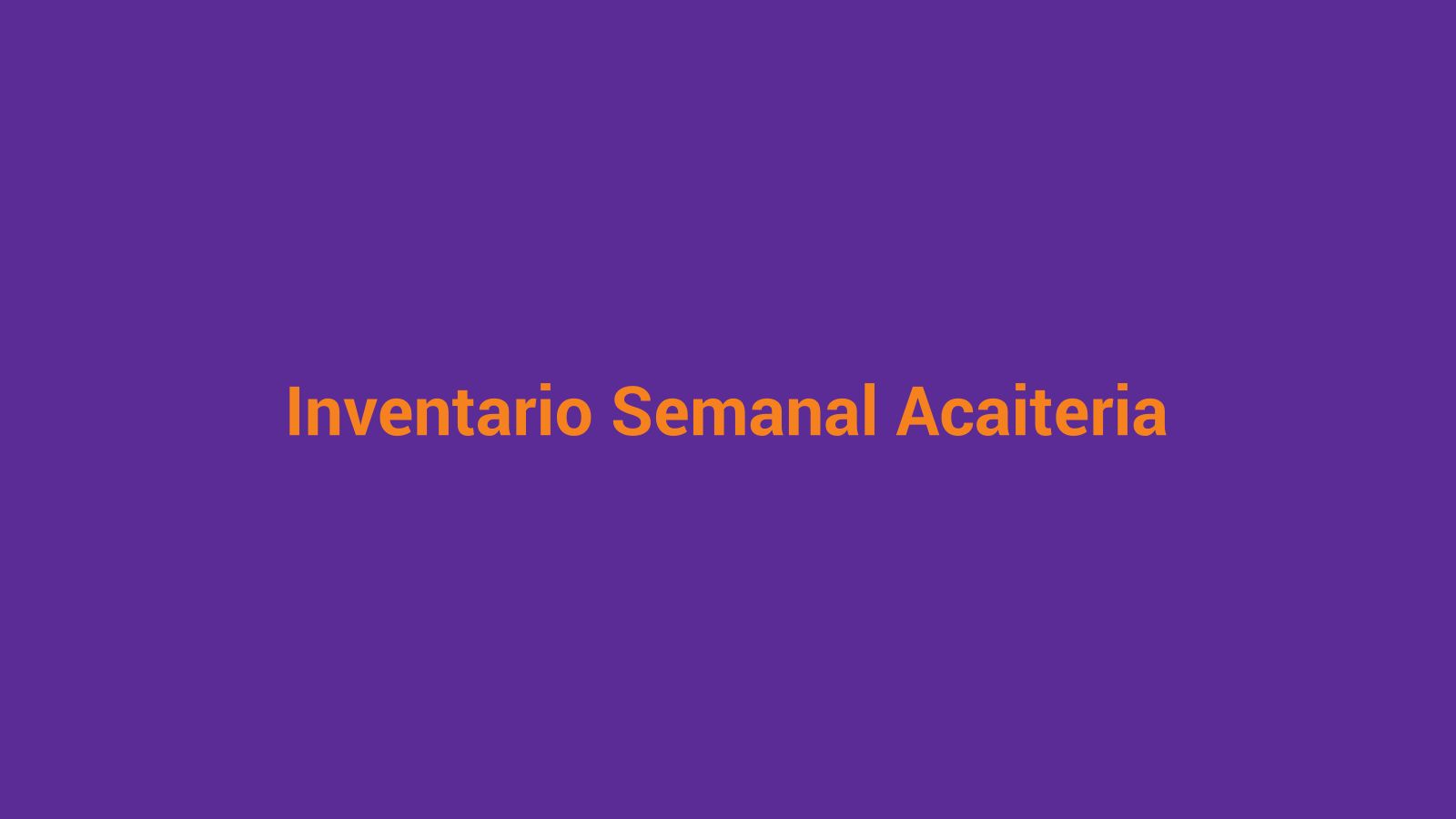 Inventário semanal de polpa e toppings em açaiteria — controle de estoque com ficha de contagem